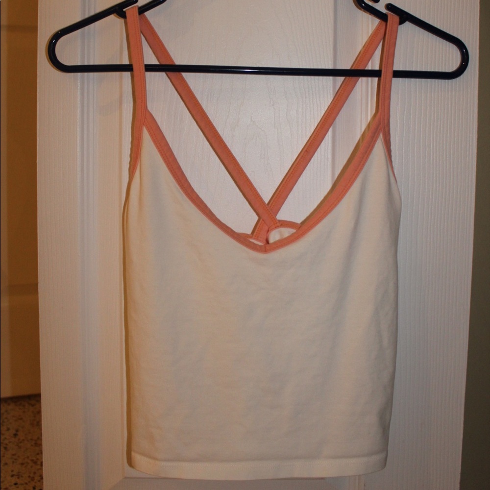 a white crop top that’s in good condition